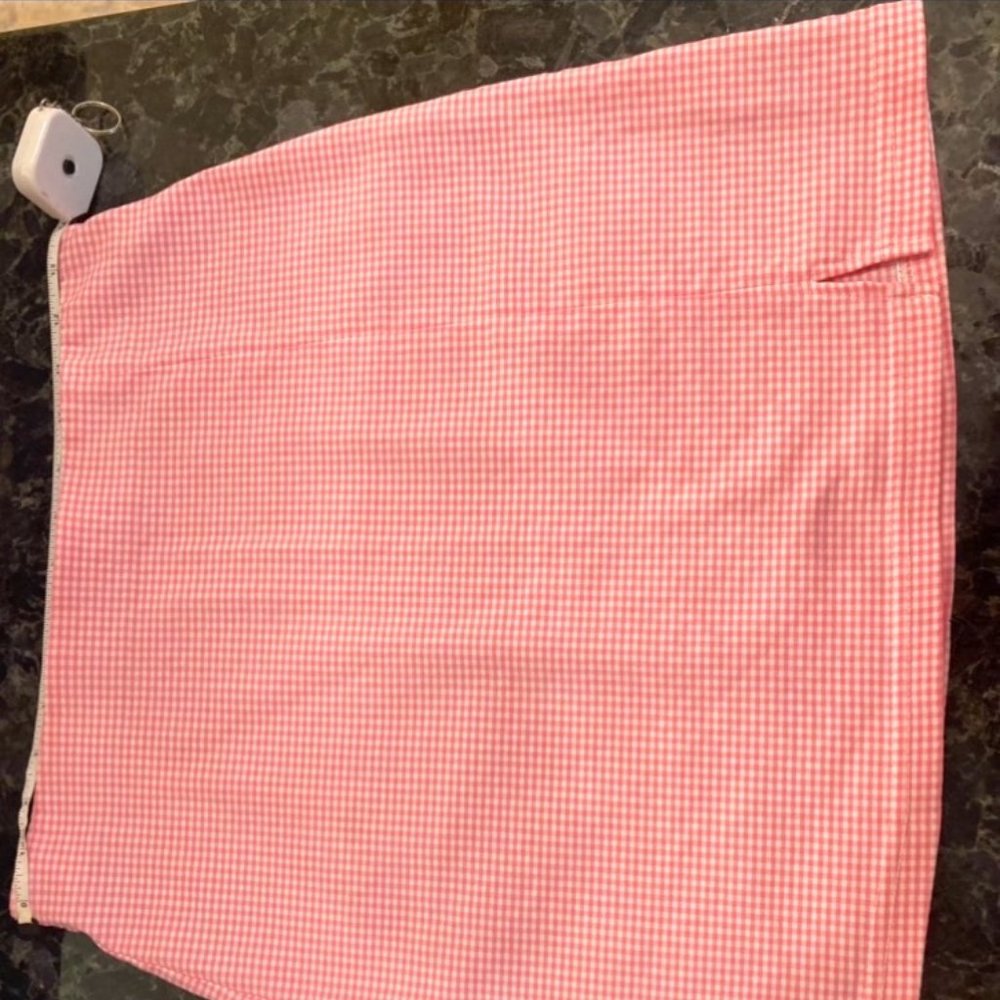 Topshop Pink Gingham Skirt